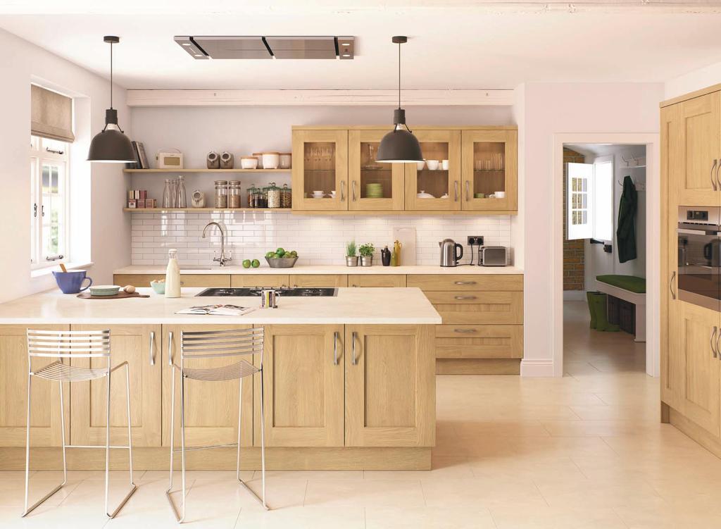 Thoughtful design features, such as full height larder doors, allow even