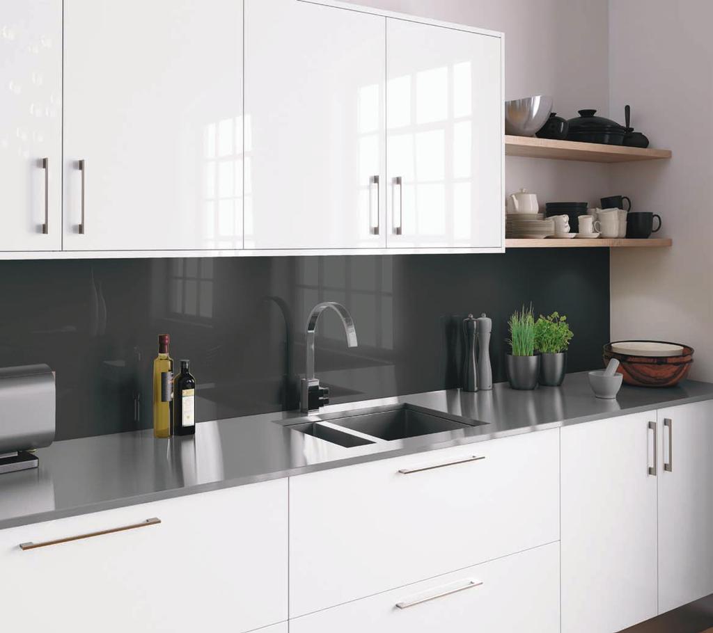 White has often been a preferred choice for many home owners due to the natural perception of cleanliness.