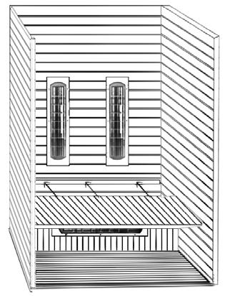 Assembly Instructions <6>INSTALLING BENCH HEATER PANEL & PLUG BENCH HEATER CABLE Connect the bench s heater element wire to corresponding wire, make sure the two wires are tightly connected,