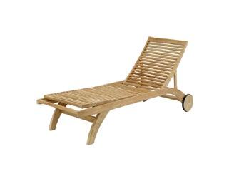 FURNITURE PACK / Terrace 2/2 Sunlounger Two adjustable timber sunloungers are provided.