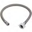 3406509 Faucet Connector Stainless Steel Supply Line 3/8 Compression 7/8 Connector Washing Machine