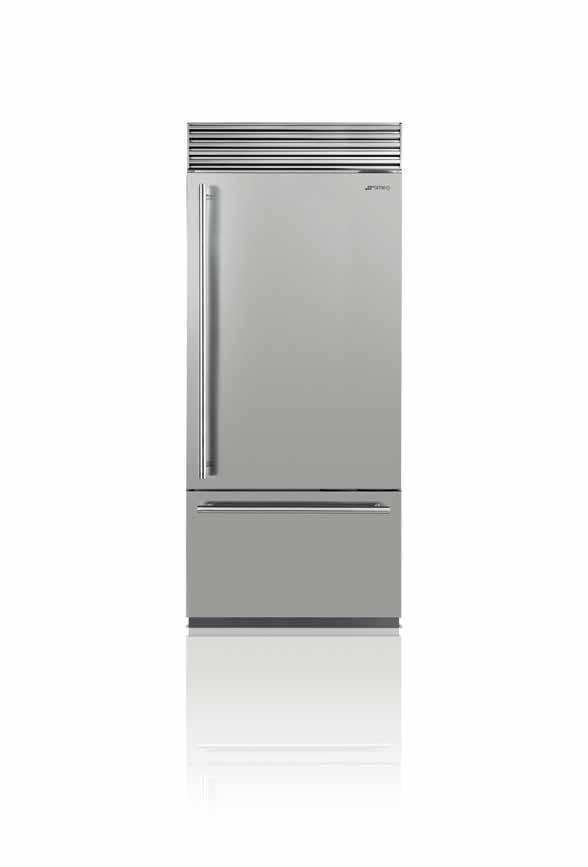alarm signal and display warning Multi-zone compartment 2 compressors LED internal lighting Variable fulcrum hinges on the right Refrigerator: Usable volume of fresh foods compartment: 417 Litres