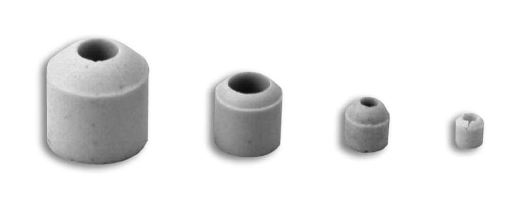560 1 4-20 x 1 3 4 Each assembly consists of a male and a female ceramic insulator with stainless steel screw with two flat washers, one lockwasher, two hex nuts, and two fiberwashers.