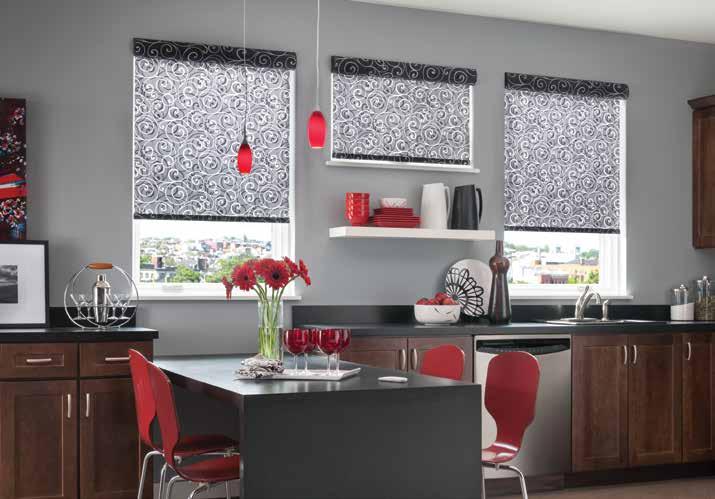Roller SHADES Practicality meets superior style Graber LightWeaves Roller Shades are easy to operate, affordable and available in a broad selection of colors and fabrics, including jacquards, stripes