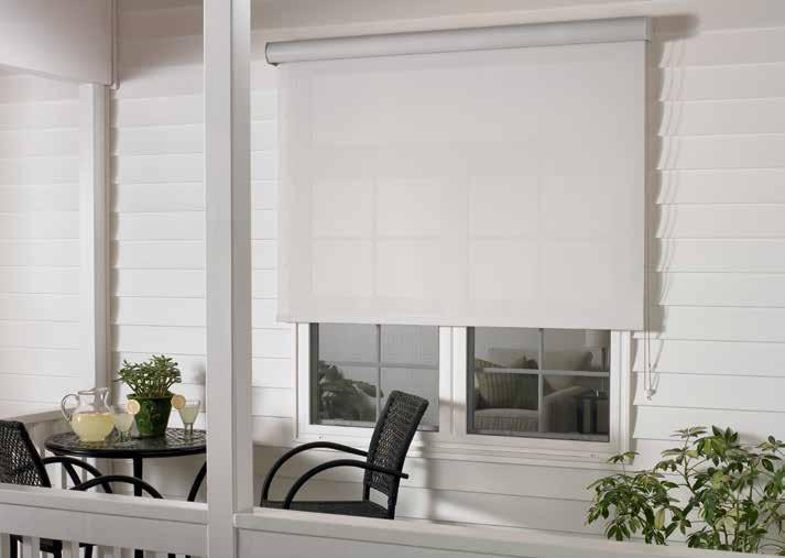 exterior solar SHADES CONTROL YOUR INTERIOR ENVIRONMENT Extend the use of outdoor spaces with Graber Exterior Solar Shades.