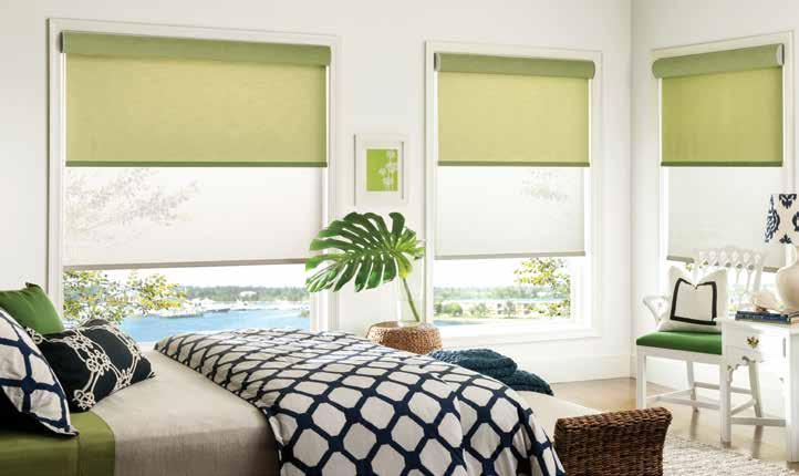 dual SHADES for your ever-changing day Versatile Graber Dual Shades give you control over the amount of light entering your room and the degree of privacy.