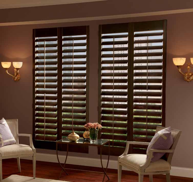 22 wood and composite shutters Traditions Wood Shutters with 4 1/2"