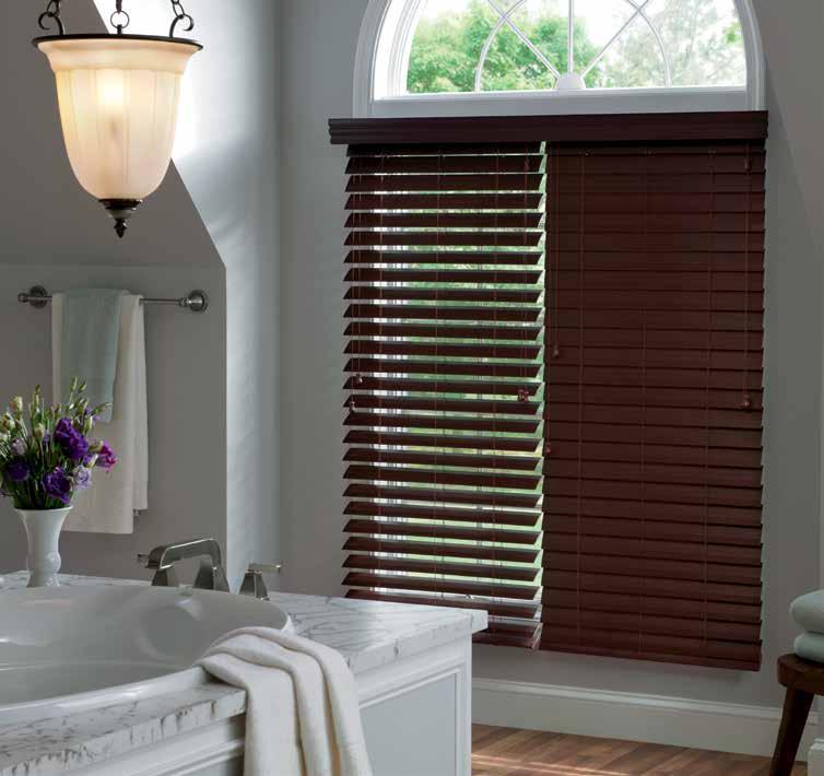 26 faux wood and composite blinds 2 1/2" Composite Shutter Style Blinds, Two on One