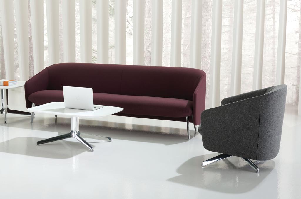 Designed with an intentional, rigid exterior and a soft, relaxed interior, Infinito brings the comforts of home to the office. 12 Infinito was designed by Toan Ngyuen to be extremely versatile.