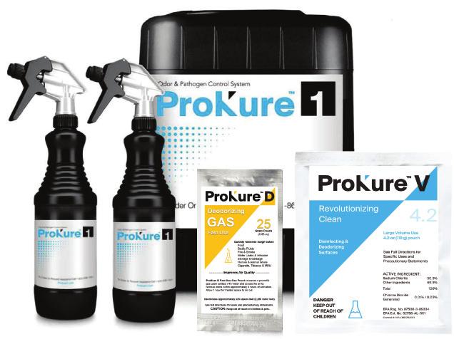 EVOLVE TO ProKure1 The ProKure1 system is an evolution in professionalgrade disinfection and deodorization. ProKure1 is the only patented ClO₂ system available for cultivation pros.