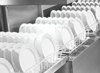 Speed Increased speed for more throughput Interior of the machine and plinth (cross section) Shorter programme times Winterhalter pass-through dishwashers are the first of their kind to feature