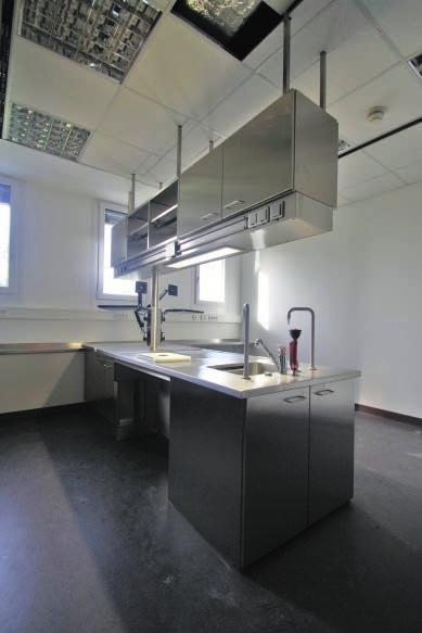 4. Laboratory furniture (stainless steel) Work bench made
