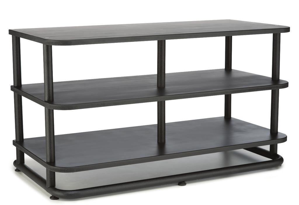 MODEL EFAV40 AV Base and Shelves Fully customizable modular design Solid steel construction provides strength and support Open design allows airflow to keep components cool Includes clips to secure