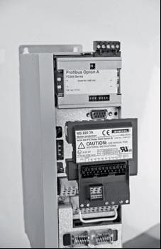 - Remove LCP control unit, terminal cover and standard frame (see Photo 1 or 2).