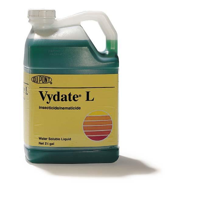 Vydate L insecticide/nematicide* Onions (dry bulbs only) Oxamyl (common name) Carbamate (chemical class) Group 1A (insecticide group) 2.