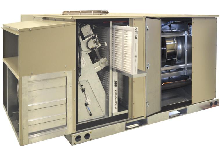 Features and Options Rebel Packaged Singlezone Heating and Cooling Units Features and Options 17 18 17 15 16 10 Double-wall foam cabinet No exposed insulation to the air stream Better thermal seal