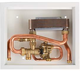 This kit regulates the recirculation inlet to the home from the circuit previously heated by the solar collector.
