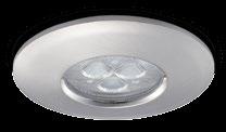 CLASSIFICATION Class 1 IP65 240V Zone 1 Hybrid7 Interchangeable integrated LED downlight NEW PRODUCT LED 5 year Extended warranty* Dimmable As standard IP65 Suitable for bathrooms 3000K 4000K