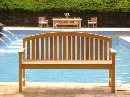 backrest 120cm (4 ft) 2 Seater teak garden bench 289 150cm (5 ft) 3 Seater teak