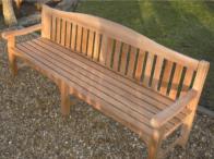 one bench at 180cm & corner part is 54cm) Back height 92cm / Total depth 60cm / Seat height