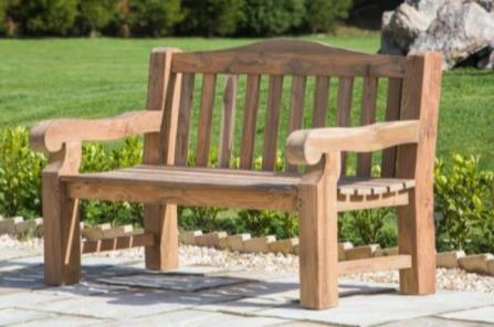 (5 ft) 3 Seater teak garden bench 815 180cm (6 ft) 4 Seater teak garden bench 865 Back height