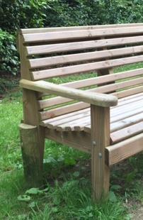 garden bench 400 Back height 89cm / Total depth 55cm / Seat height 41cm This bench is designed to be integrated into the ground these benches are