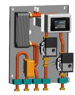storage tanks Tubes = Circulators = 1 Diverting valve = 1 Heat exchanger = 34 plates Fire Water HID regulator.