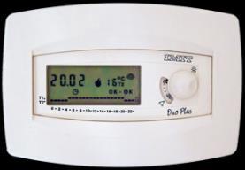 electronic programmable room thermostat with backlighted display, digital temperature setting, minimum setting 1 hour, function H/C, contacts NO/NC/COM, power supply alcalyne batteries Weekly