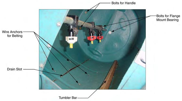 Figure 2. Interior of barrel. not before, attaching and tightening the stabilizer arm.