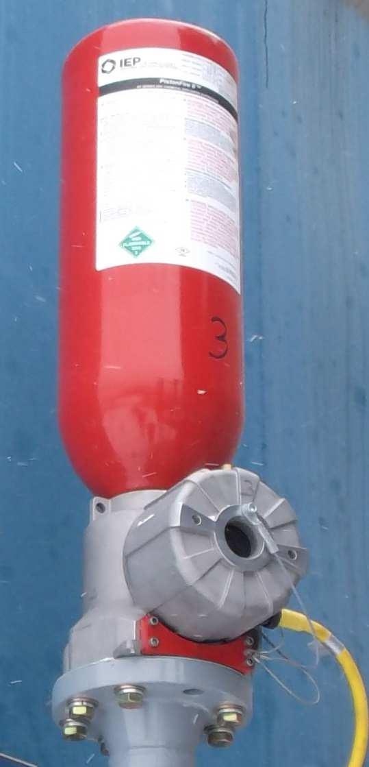 Dry Chemical Extinguisher Sizes: PF II-1000, 4 Kg PF II-2000, 10 Kg PF II-3000, 20 Kg - Actuates