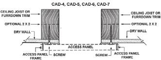 CAD & WAD PANEL FOR USE WITH MATERIALS Galvanized steel construction with powder paint finish. Can be latex painted in the field. WARRANTY Five-year limited parts warranty.