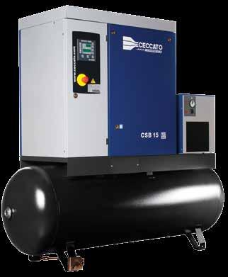 CSB RANGE CSB Rotary Screw Compressor Range The CSB range is a modern and aesthetically designed belt driven oil lubricated screw compressor offering a wide choice of variants, built with quality