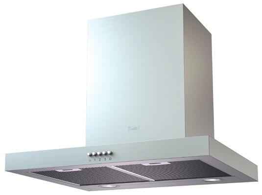 KITCHEN HOODS KRONAsteel 15 м 2 Kitchen Area 75 cm 65 cm Mounting Energy efficiency class PATRICIA Push button The hood is made of stainless steel Reduced noise level Modern halogen lighting Energy