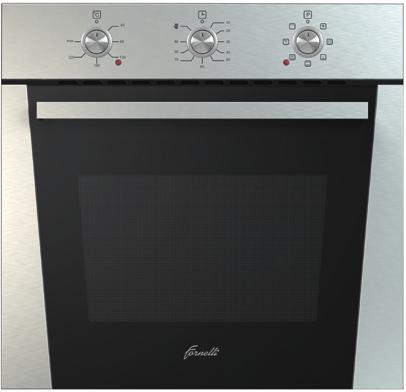 SPECIALIZED ON THE PRODUCTION OF BUILT-IN OVENS AND HOBS FET 60 SALVATORE Built-in electric oven 7 modes art. 00021535 (IX) art. 00021533 (BL) art.