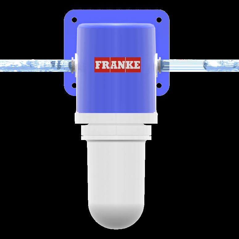 FRANKE FOODSERVICE SOLUTIONS EcO 3 Ice ANTIMICROBIAL ICE PROTECTION Item #: Project: Quantity: MODEL NUMBER X4 PRODUCT OVERVIEW The compact EcO3IceTM device uses a unique, synthetic diamond-based