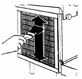 Lift and remove the back (E in FIGURE 32). 6. Clean the condenser with a brush, if necessary (FIGURE 33).