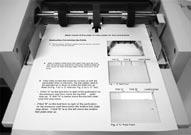 - - If the folds on this test sheet do not line up with the perforated folds on the form, the fold plates need to be adjusted up or down to make the folds line up.