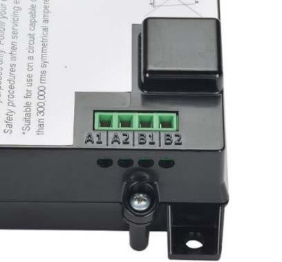 The outputs are normally open and close only when the green Absence of Voltage Indicator is illuminated.