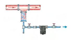 The Float & Thermostatic steam trap s air vent efficiently eliminates the air which is present at start-up.