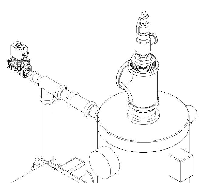 1 PART 1: DHW Outlet Pressure Relief Valve Installation 1. Locate the temperature and pressure relief valve sub-assembly for the DHW outlet. See Figure 2-