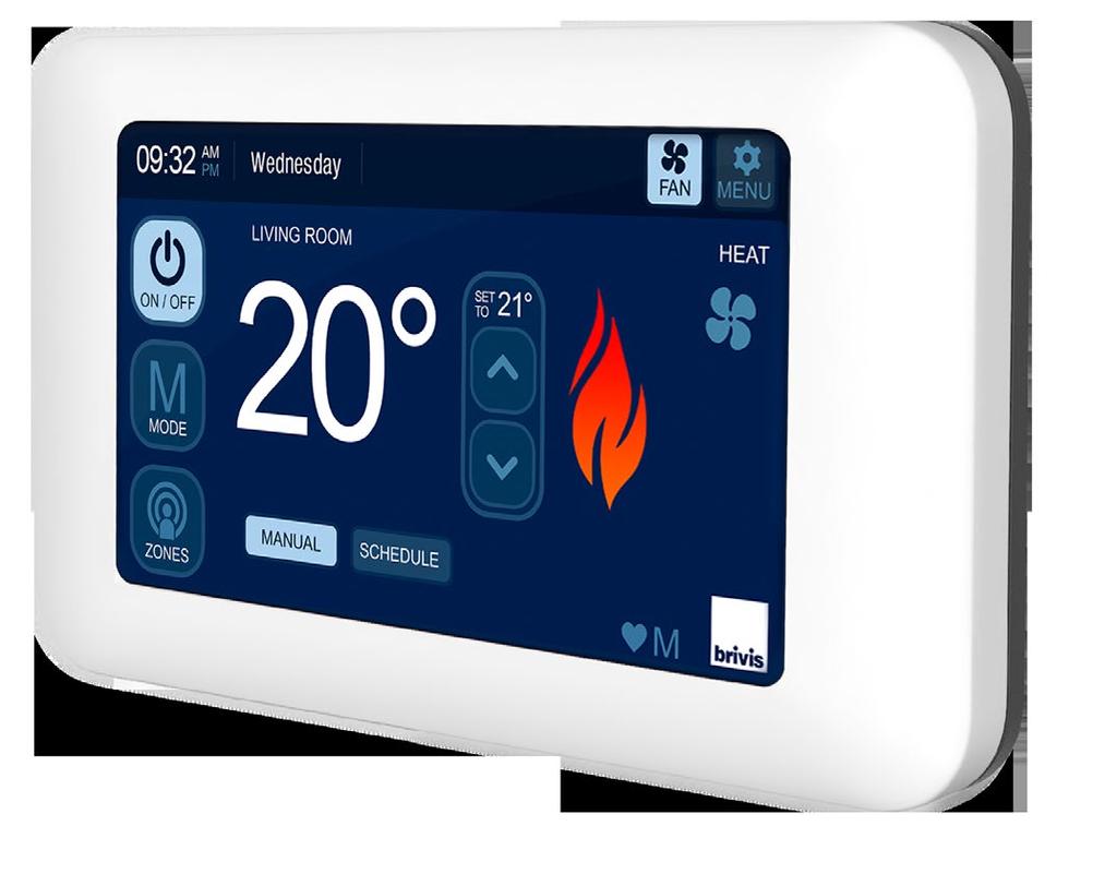 0 660 1046 x 416 x 750 68 ULPG Brivis Touch The Brivis Touch is the latest innovation in climate control, allowing you to create total home comfort with pure simplicity.