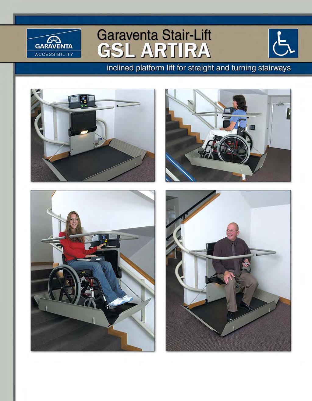 The new GSL Artira is the state-of-the-art successor to the renowned Garaventa GSL-1 inclined platform lift.