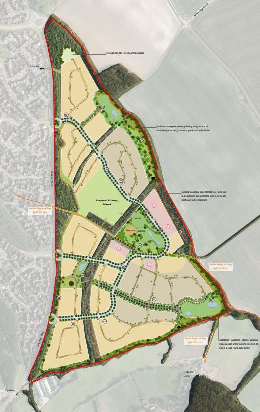 5.1 HOUSING MIX The Concept Masterplan includes provision for up to 600 homes.