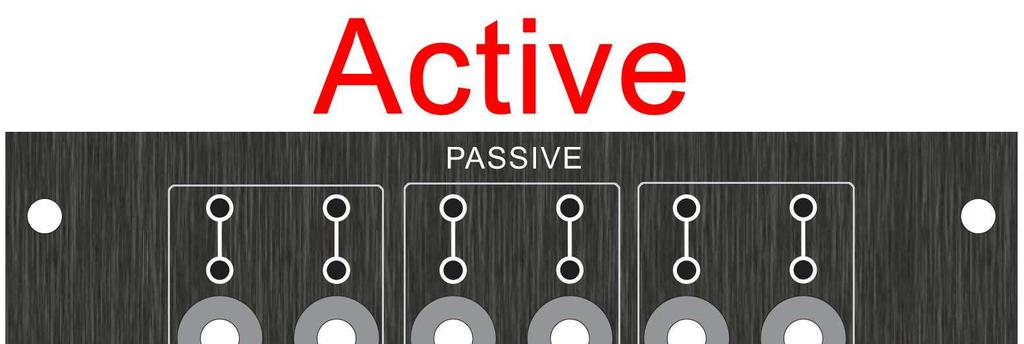 See drawing below Links/Jumpers for Active/Passive drive To