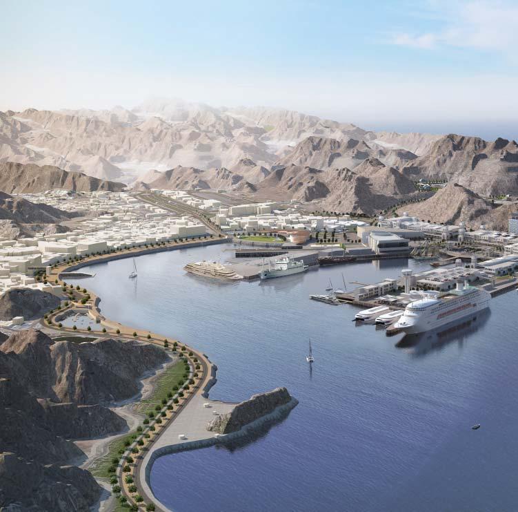 64 65 Transformation of Muscat s current commercial port (Port Sultan Qaboos) into Oman s premier waterfront destination.