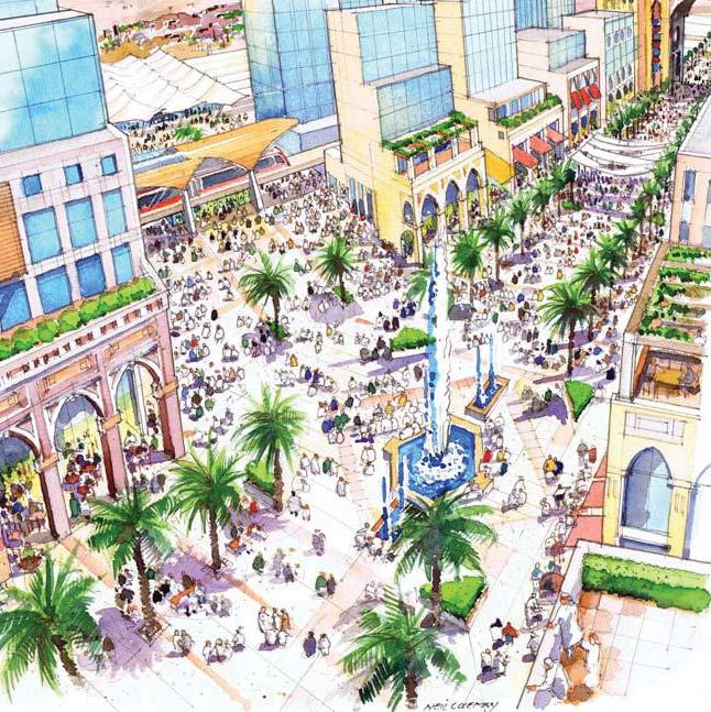 78 79 Mixed use development located on a 3.65 km long, 124 hectare linear site in Makkah, connecting the proposed high speed Haramain Station and the Third Ring Road to Al Haram.