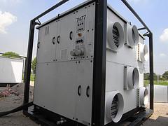 Rental air handling unit Model: ACS 160/120 Cooling Capacity: 160kw Heating: 120kw The Climate Control Air Handling Unit. Fully portable with a lifting frame.