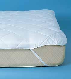 BEDROOM BEDDING PROTECTION Mattress protection Polyester cotton luxury quilted mattress pad with elasticated corners Polyester cotton luxury quilted mattress cover with fitted skirt 100%