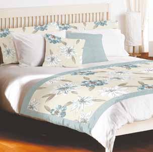 THE DESIGN COLLECTION CARMELA Carmela Apple Curtains, bed runner and cushion covers.