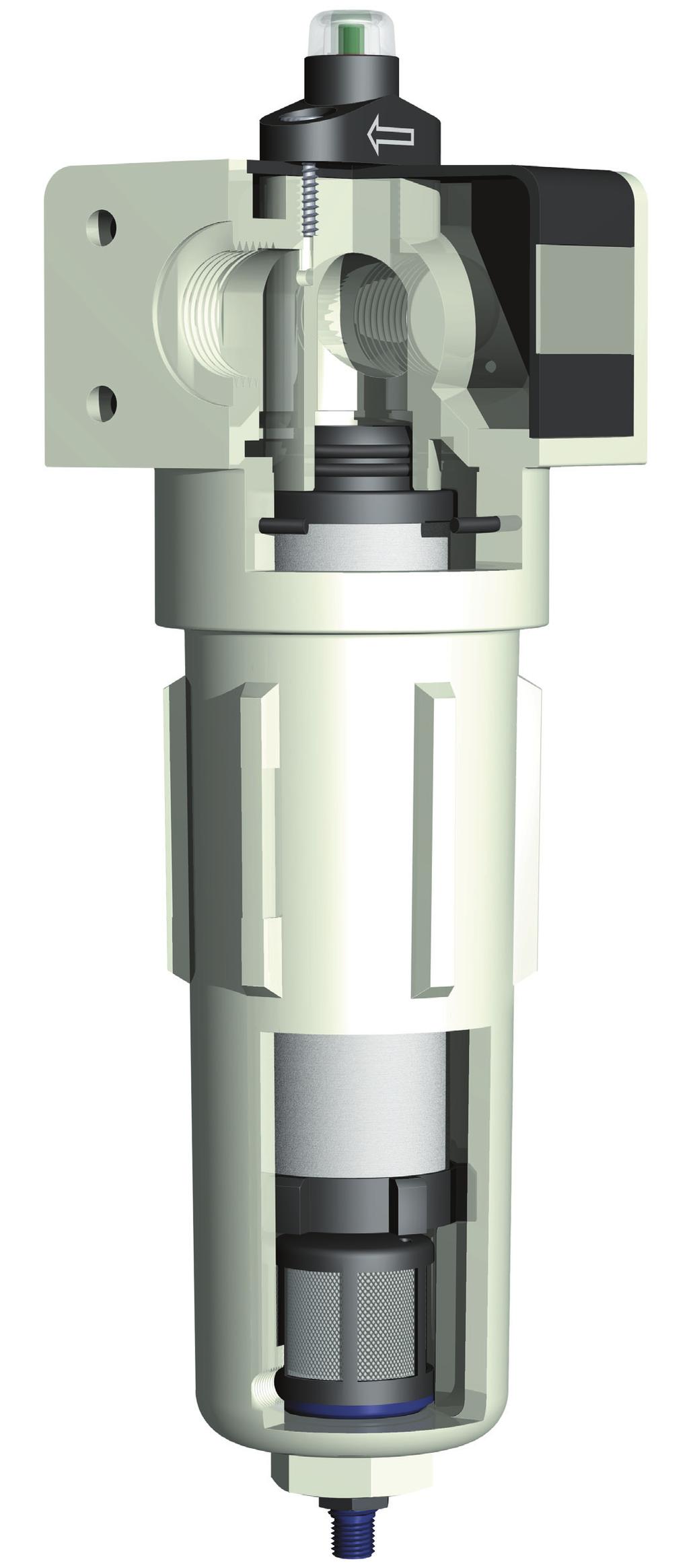 21st century filtration ifferential pressure indicator Modular NPT connections Option to bolt multiple filters together with Hi-Nitrile O-ring connection for ease of installation, leak elimination